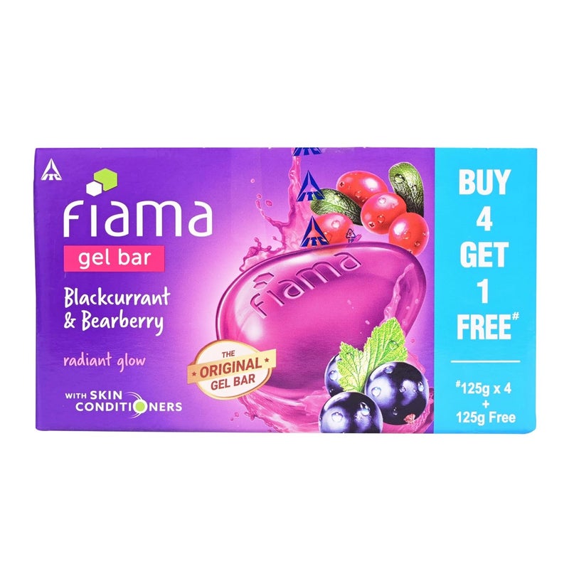 Fiama صابون جل فياما بالتوت الأسود والتوت البري 125 جرام × 5 زجاجة 625 جرام - Image 4