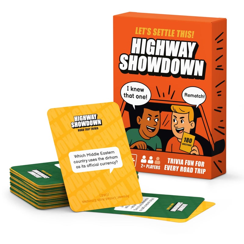 WELL BALANCED Highway Showdown Fun Competitive Trivia Car Game for Adults Teens Road Trip Travel Essentials - Image 3