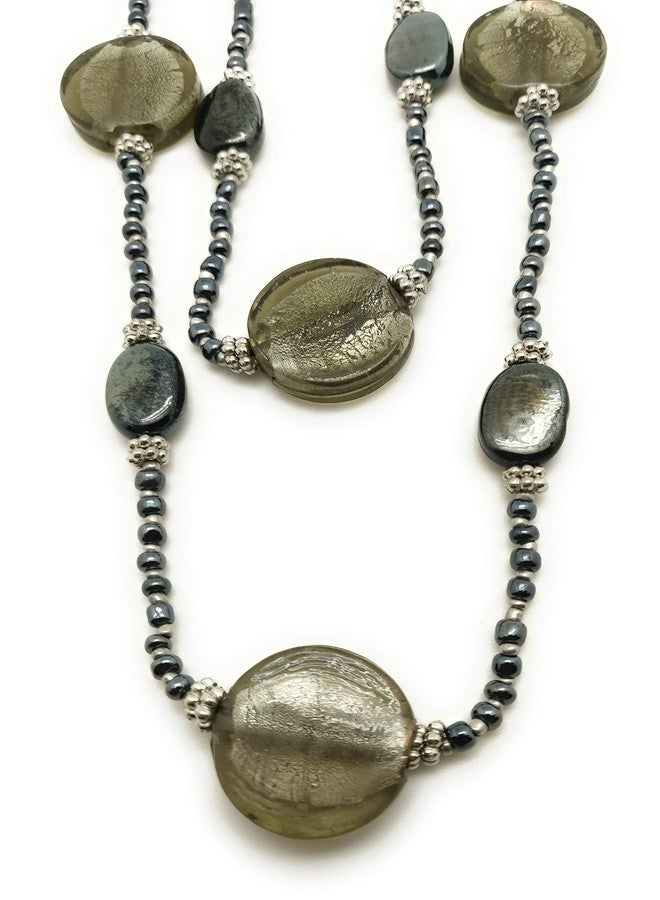 دي سي أيه قلادة نسائية من زجاج DCA متعددة الألوان - Image 2