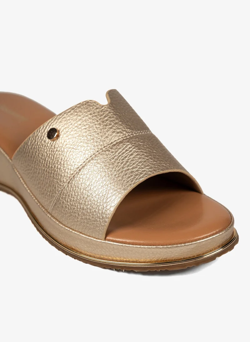 Geoomnii GOLD Geoomnii Comfort Slide Sandals for Women – Cushioned Slip-On Casual Sandals for Daily Wear, Home, Travel & Walking for Women | Best Price UAE