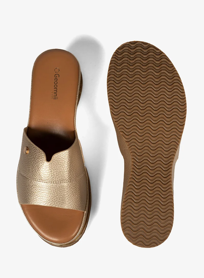 Geoomnii GOLD Geoomnii Comfort Slide Sandals for Women – Cushioned Slip-On Casual Sandals for Daily Wear, Home, Travel & Walking for Women | Best Price UAE