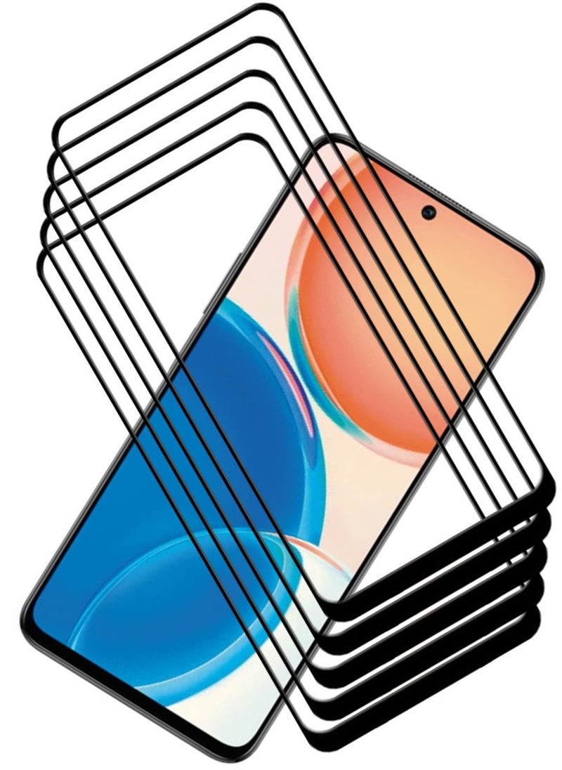 ACLIX 5 Pieces Antistatic ESD Dustproof Premium Quality High Definition Tempered Glass Screen Protector Designed For Honor X8 - Image 1