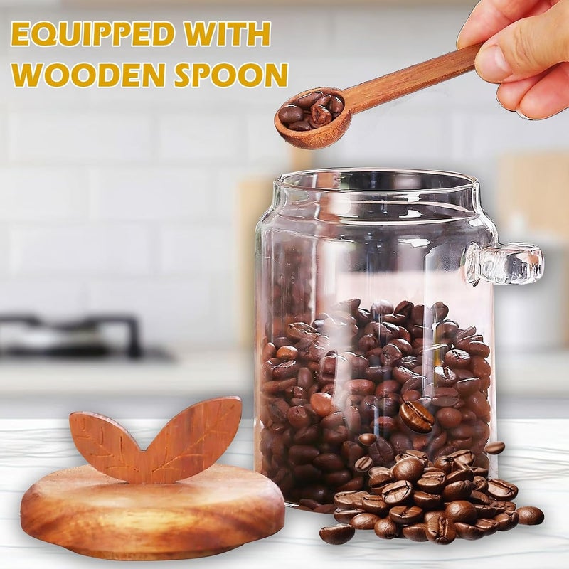 TERRIFI Easy transit optimized build Glass Sugar Bowls with Airtight Lids and Spoons, 13.5oz Kitchen Storage Jars for Coffee Bar, Brown Sugar, Salt, Tea, Spices, Durable Clear Containers for Baking and Pantry Organization Global simple assemble options - Image 5