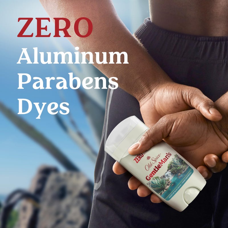 Old Spice GentleMan's Aluminum Free Dry Feel Deodorant for Men, 24/7 Lasting Freshness, Gentle on Skin with Skin Conditioners, Blue Agave + Fresh Waterfall Scent, 3.0 oz (Pack of 3) - Image 4