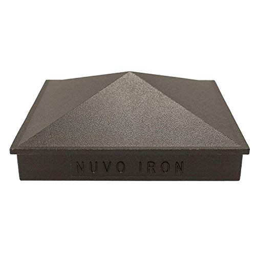 Nuvo Iron PCP02 3 1/2" Pyramid Post Cap, 3-1/2 x 3-1/2 inch, Black - Image 3