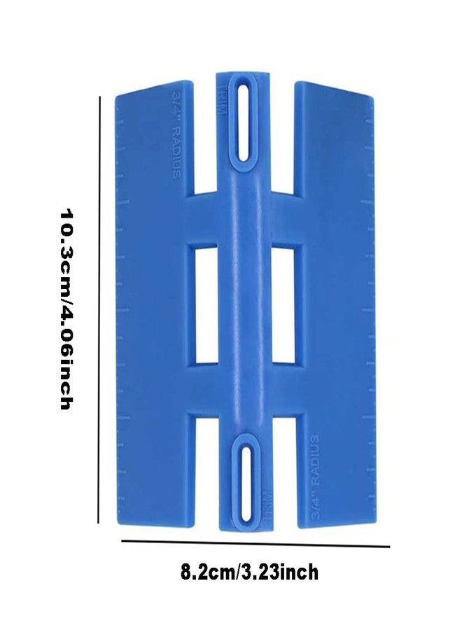 SEIWEI أداتان لتحديد الزوايا، مقياس زاوية على شكل أنف الثور، أداة قياس لخطاط النجارة، تحديد موقع نصف القطر 3/4 بوصة، تحديد موقع خط المنتصف، تحديد موقع القطع - Image 2