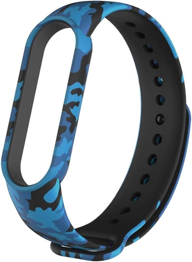 OR For Mi band 5 strap is made of silicone and there is no clock inside the display