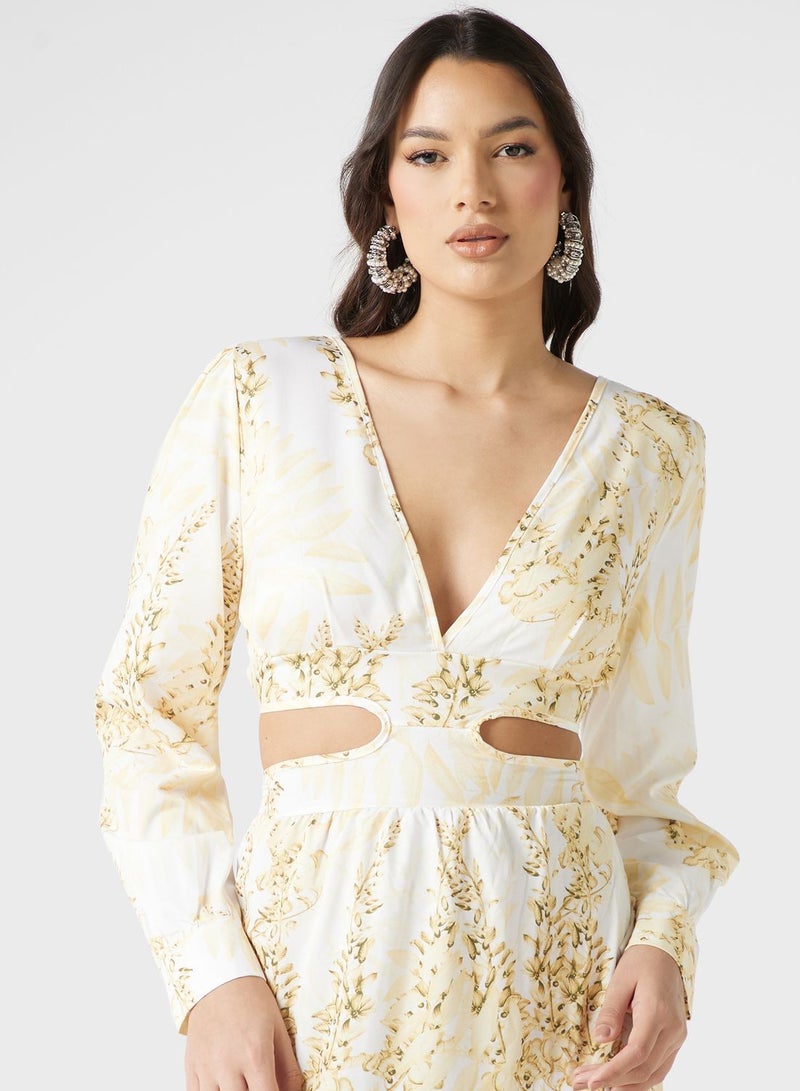 ELLA Floral Cutout Dress  - Image 3