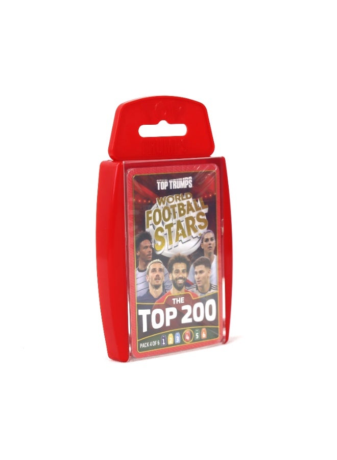 Top Trumps أعلى نجوم كرة القدم في العالم - 200 الأعلى - أحمر | لعبة ورقية تعليمية | لعبة ورقية قابلة للجمع | ألعاب استراتيجية | ألعاب للأطفال والبالغين - Image 2
