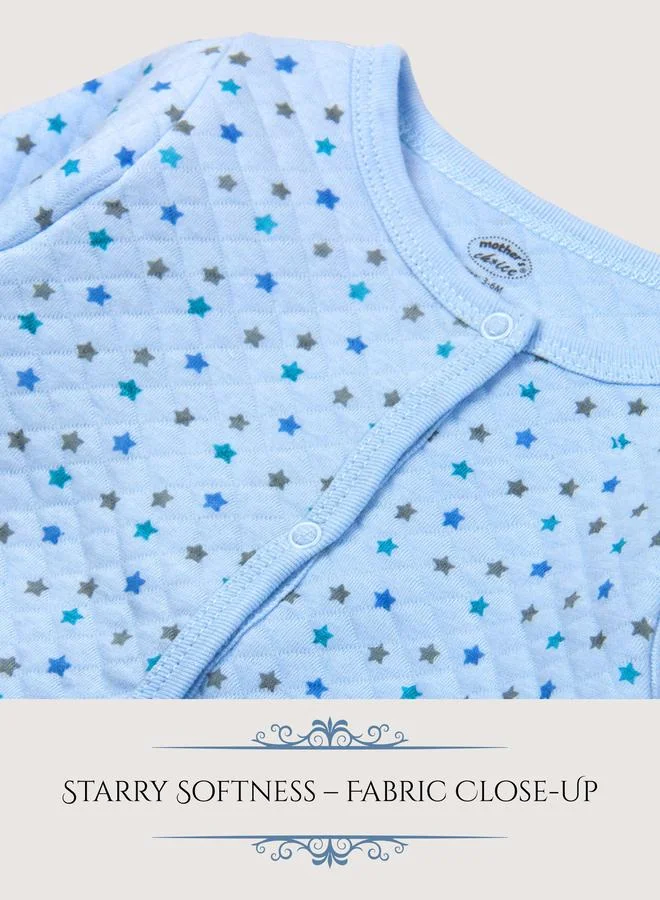 Mothers Choice Baby Quilted Star Print Sleepsuit