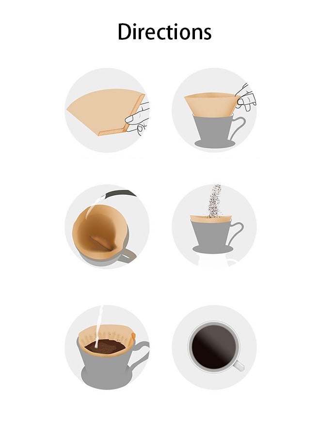 HaveDream Conical Coffee Filter Paper OPP Bag - 50 Pieces For 1-2 People  - Image 5