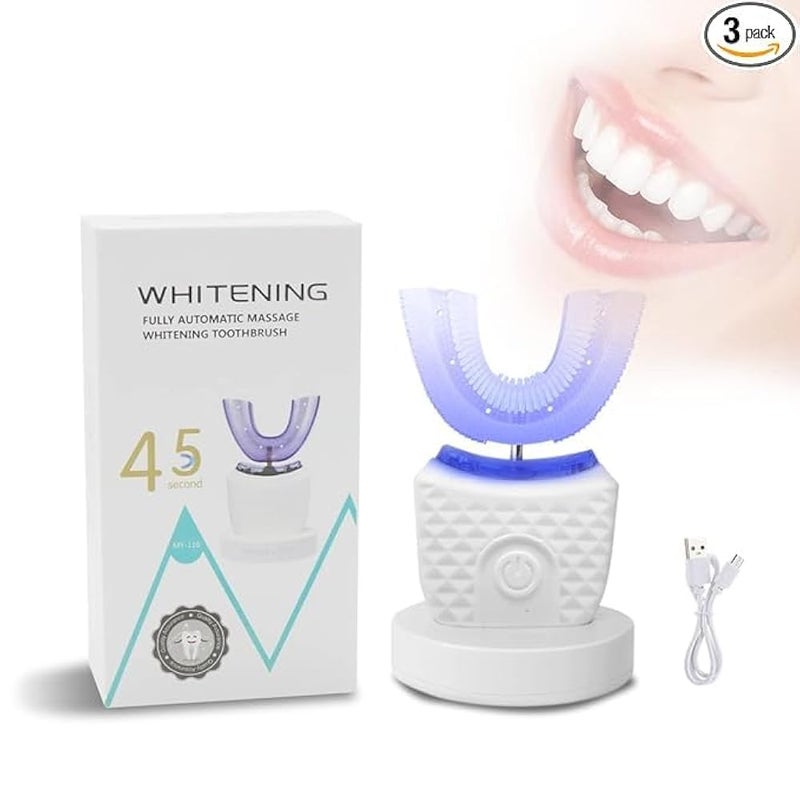 Ultrasonic Electric Toothbrush, U Shaped Automatic Toothbrush for Adults 360° Full Mouth Whitening IPX7 Waterproof - Image 5
