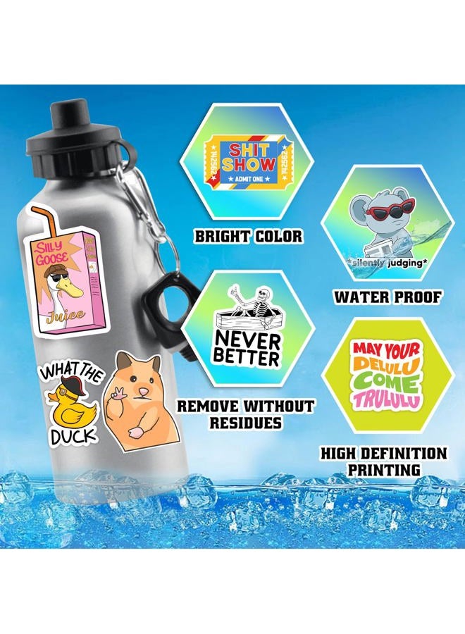 Debinolo Pack of 203 Funny Stickers for Adults Quotes, Water Bottles, Cool Accessories and Waterproof Laptop, Bumper, Phone, Helmets, Wall, Window Decals, Decor - Image 2