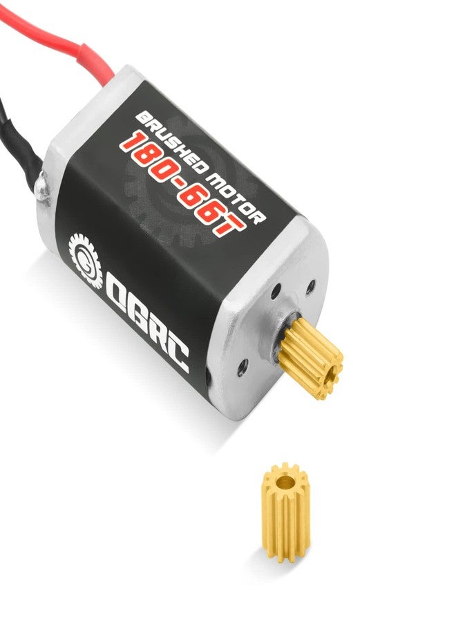 OGUNKE محرك OGRC 180 مصقول 66T مع تروس فولاذية مقاومة للصدأ 11T لترقية سيارة TRX4M 1/18 RC كراولر - Image 1