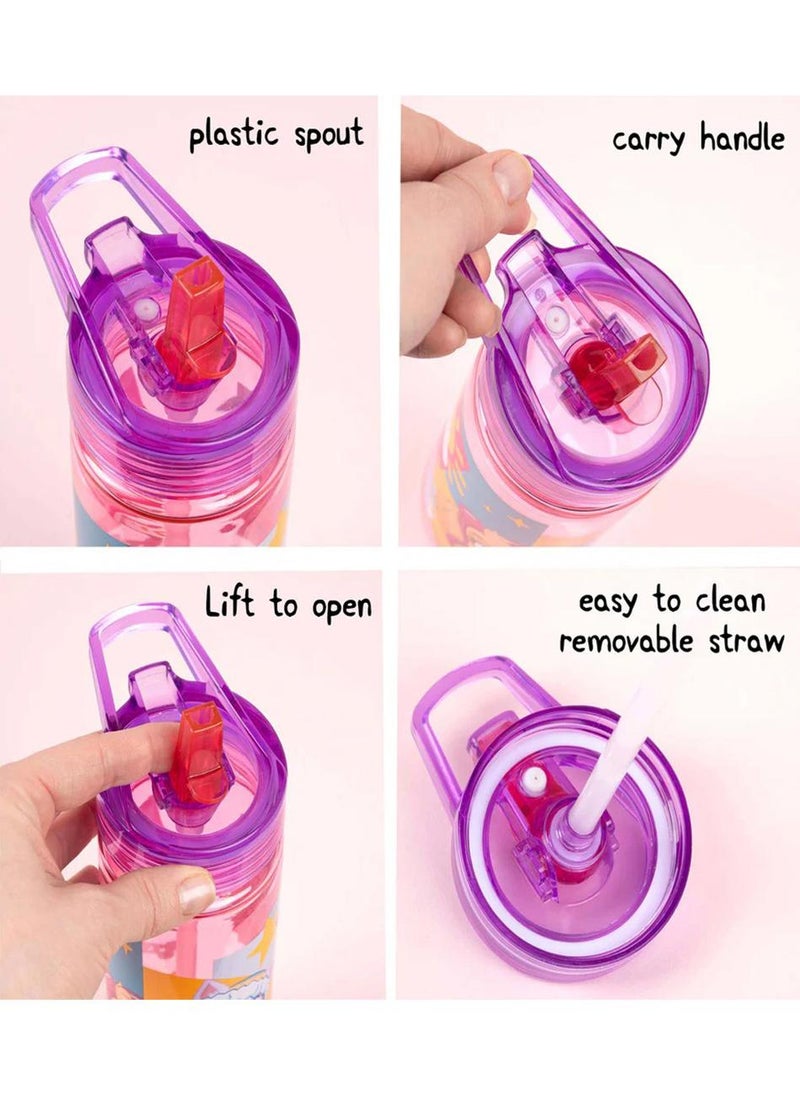 Fringoo Plastic Bottle w/ Straw- Paw Patrol - Image 1