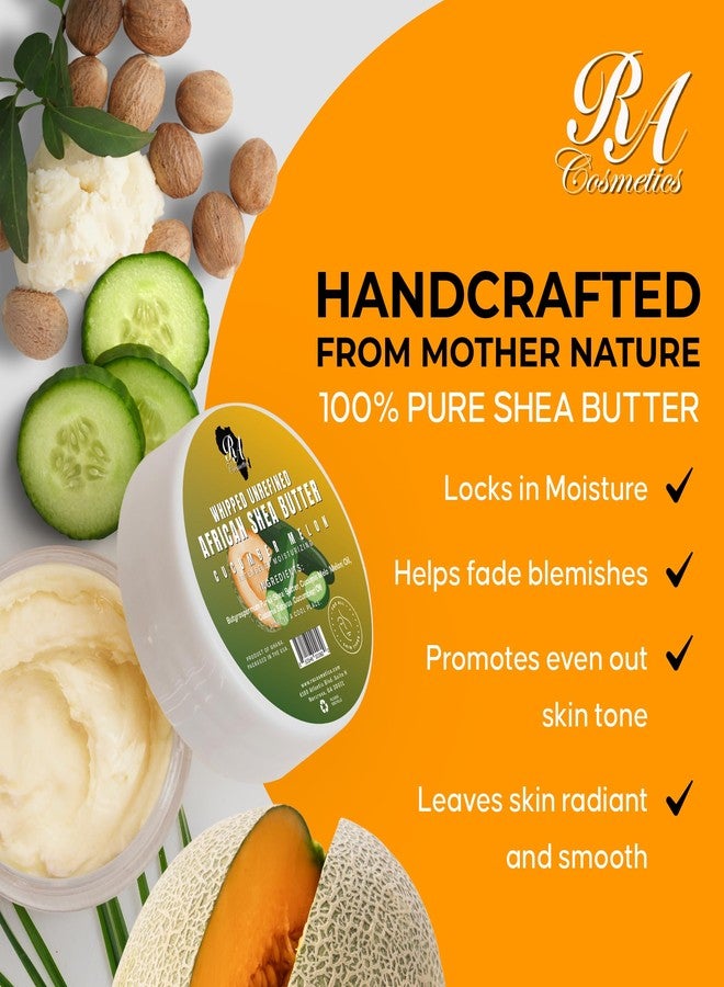 RA COSMETICS Whipped Shea Butter Cucumber-Melon 6oz - Image 3