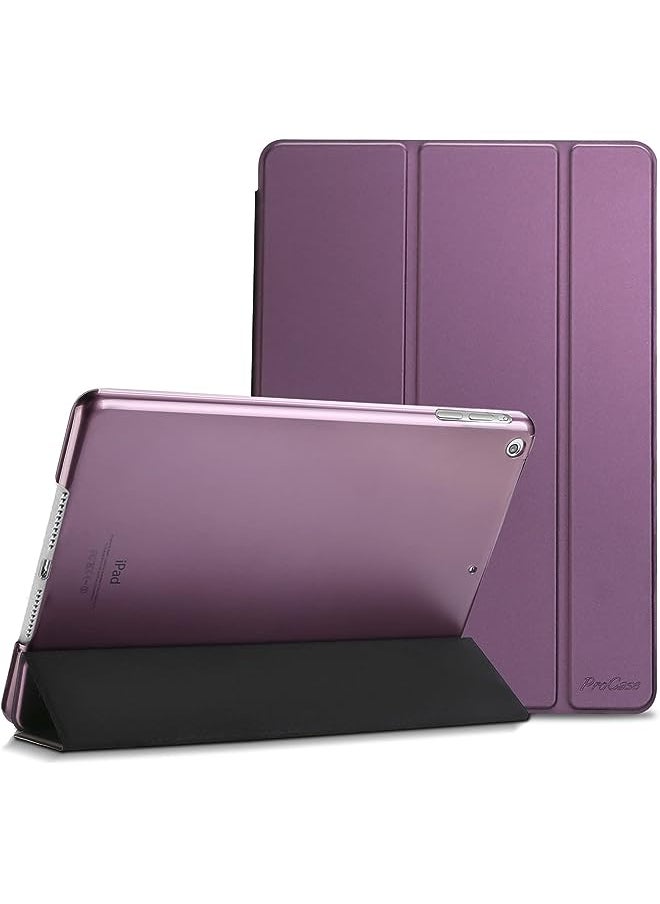 Procases - iPad Mini 1 2 3 Case(Old Model A1432 A1490 1455), Slim Lightweight Stand Cover with Translucent Frosted Back Smart Case for 7.9" Apple iPad Mini, Mini 2, Mini 3, with Auto Sleep/Wake –Purple - Image 1