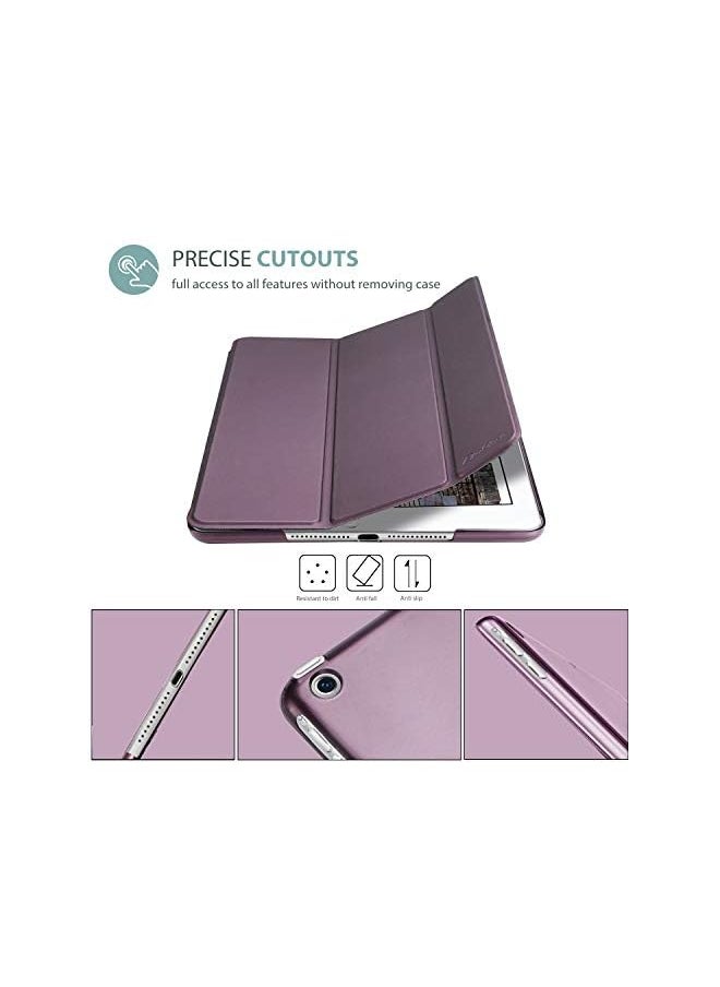 Procases - iPad Mini 1 2 3 Case(Old Model A1432 A1490 1455), Slim Lightweight Stand Cover with Translucent Frosted Back Smart Case for 7.9" Apple iPad Mini, Mini 2, Mini 3, with Auto Sleep/Wake –Purple - Image 1