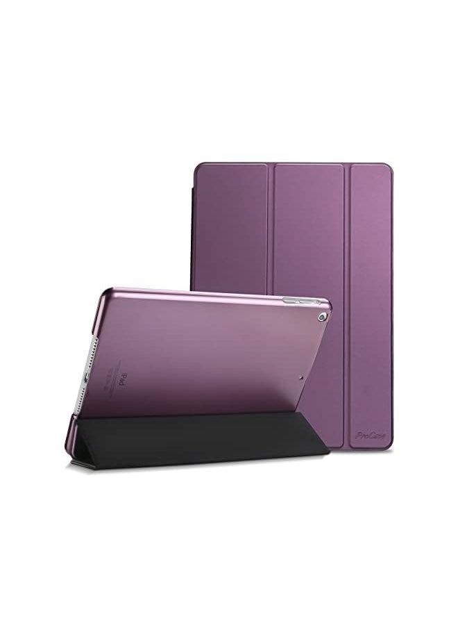 Procases - iPad Mini 1 2 3 Case(Old Model A1432 A1490 1455), Slim Lightweight Stand Cover with Translucent Frosted Back Smart Case for 7.9" Apple iPad Mini, Mini 2, Mini 3, with Auto Sleep/Wake –Purple - Image 1
