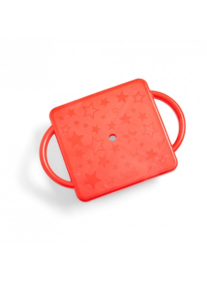 hand2mind Red Heavy-Duty Indoor Scooter Board with Handles, Floor Scooter, Sit Down Scooter, Gym Activities for Kids, Indoor Recess Games, Sport Scooters, Physical Education Equipment, Gross Motor Toy - Image 4