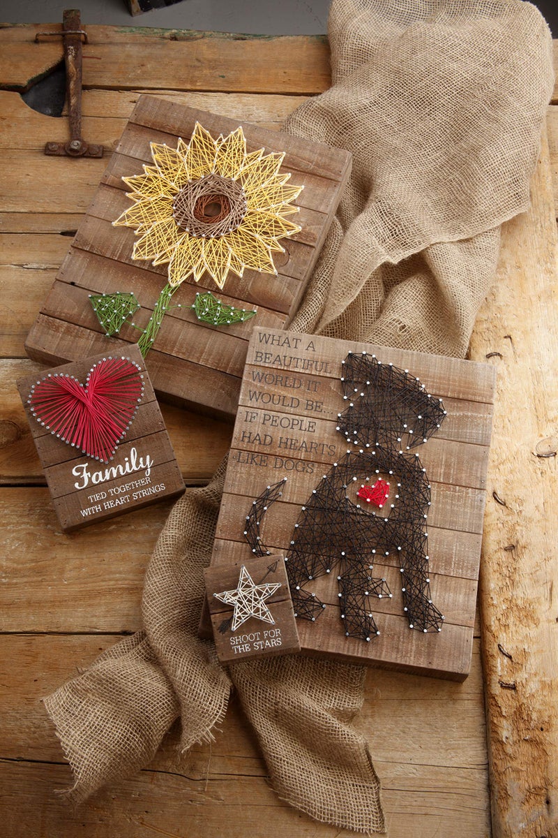 Primitives by Kathy Distressed Wood Slat Sign - 'Family Tied Together' with Hand-Strung Heart, Wall Art & Desk Decor for Home - Image 2
