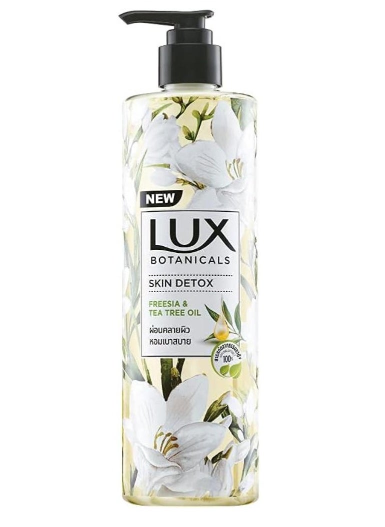 Lux - Lux Botanicals Skin Detox Body Wash (450mL) with Freesia & Tea Tree Oil Extracts For Women |100% Natural Extracts | Purifying & Gentle Shower Gel For Nourished & Revived Skin | Refreshing Fragrance | No Parabens - Image 1