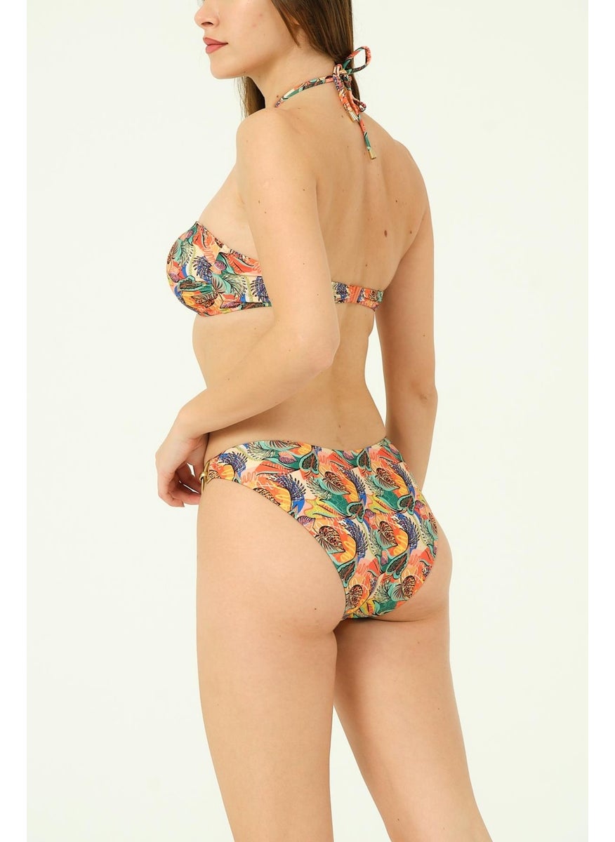 Sailor Moda - Strapless Accessory Bikini Set - Image 1