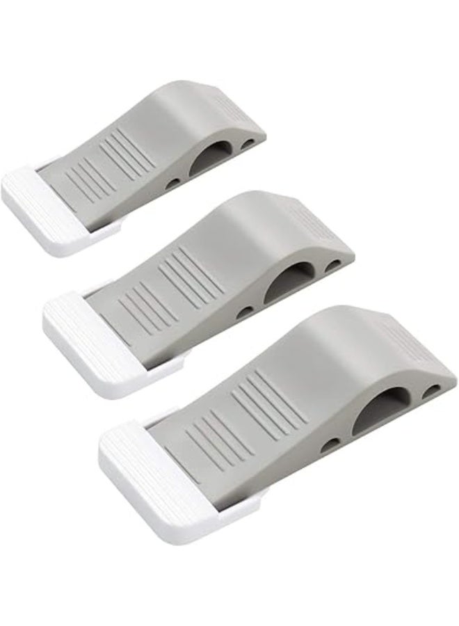 مصد باب مطاطي شديد التحمل مضاد للانزلاق، لا يخدش الأرضية، أوتاد باب متينة تناسب جميع أنواع الأرضيات، مثالية للمنزل والمكتب والمدرسة، 3 قطع في كل عبوة لضمان ثبات الأبواب وحمايتها-أدوات منزلية-حماية الأبواب - Image 2