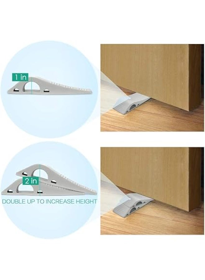 مصد باب مطاطي شديد التحمل مضاد للانزلاق، لا يخدش الأرضية، أوتاد باب متينة تناسب جميع أنواع الأرضيات، مثالية للمنزل والمكتب والمدرسة، 3 قطع في كل عبوة لضمان ثبات الأبواب وحمايتها-أدوات منزلية-حماية الأبواب - Image 5