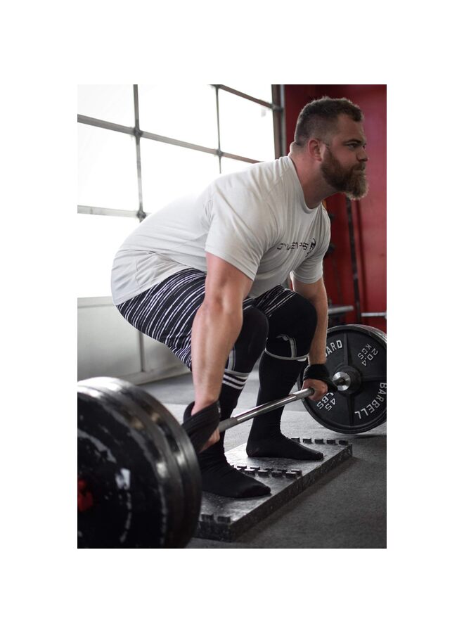 أحزمة رفع الأثقال على شكل رقم 8 للرفع المميت ورفع الأثقال وتمارين القوة والتدريب المتقاطع، أحزمة معصم قوية لرفع الأثقال للرجال والنساء (متوسط) - Image 3