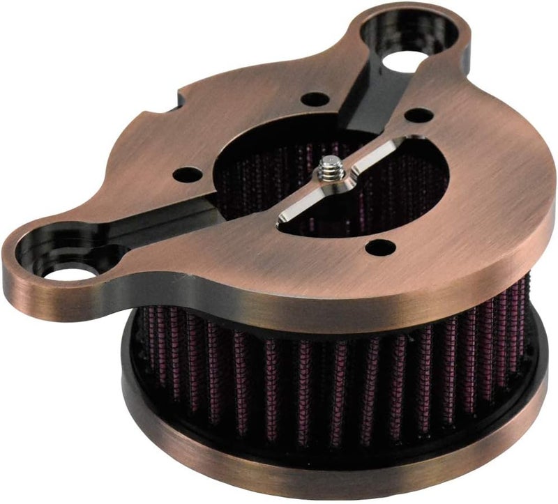 HDBUBALUS Motorcycle Air Filter Aluminum Air Cleaner Intake System Kit for Harley Sportster 48 XL883 XL1200 2004-2020 Bronze - Image 4