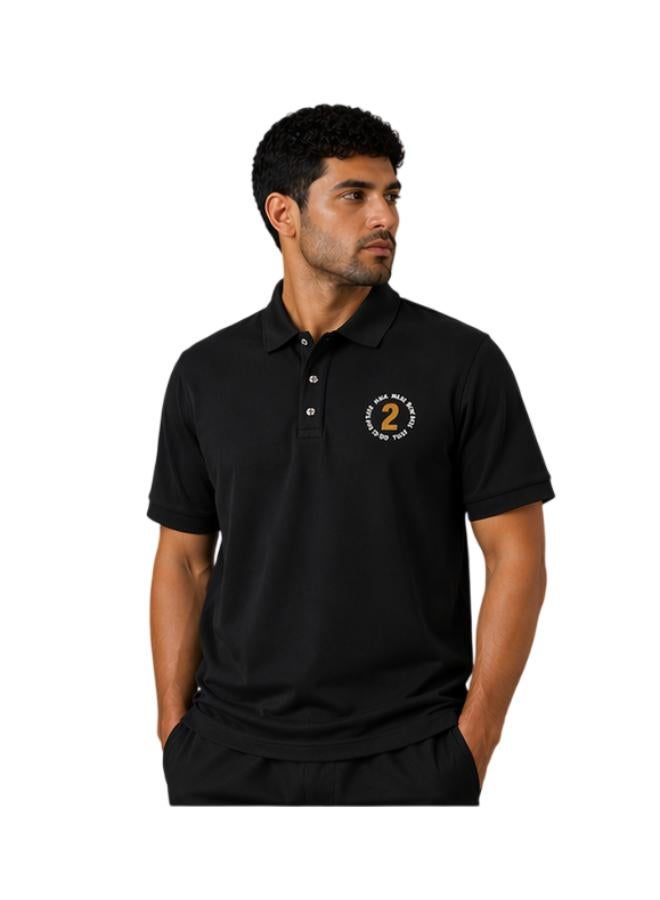 Al-Ahli Saudi FC Al Ahli Back to Back Polo Black - Image 1