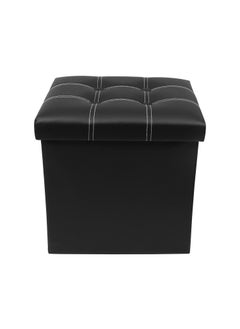 GTC GTC® Foldable Storage Stool for Living Room (733) (38x38x36cm, Black)  - Image 1