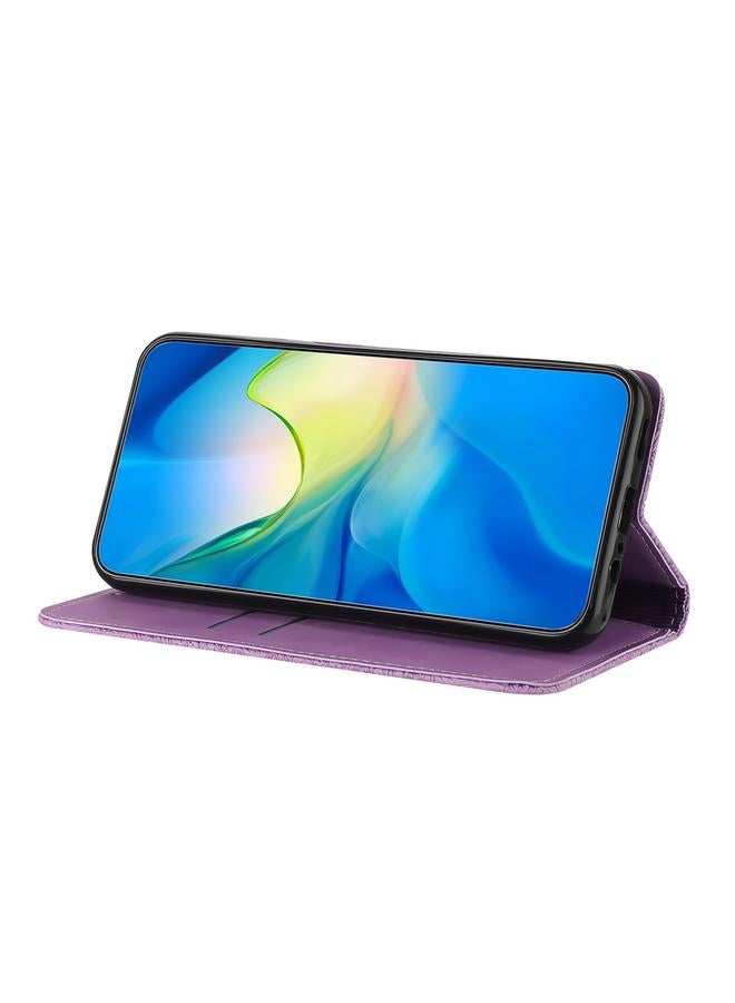 اس-توب جراب لهاتف Samsung Galaxy A32 4G مصنوع من الجلد المنقوش العرقي الممتص - Image 4