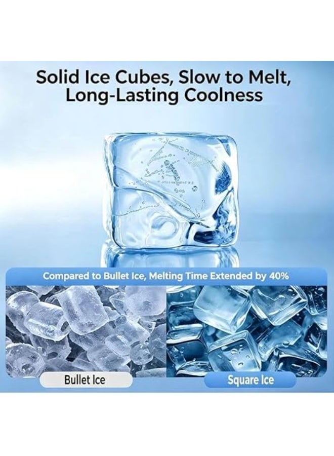 Portable Ice Maker IZD020-A, 12V DC Compact Ice Machine, Produces 12 Ice Cubes Per Cycle, Lightweight Space-Saving Design, Portable Ice Maker for Camping, RV, Boat, Road Trips & Outdoor Use - Image 5