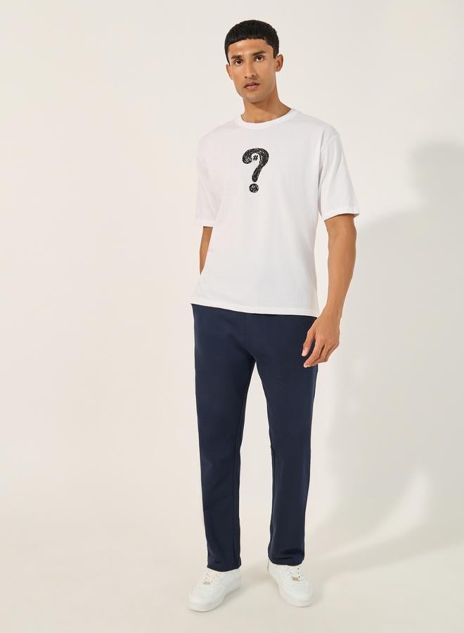 Styli Styli Solid Straight Fit Joggers with Side Pocket  - Image 2