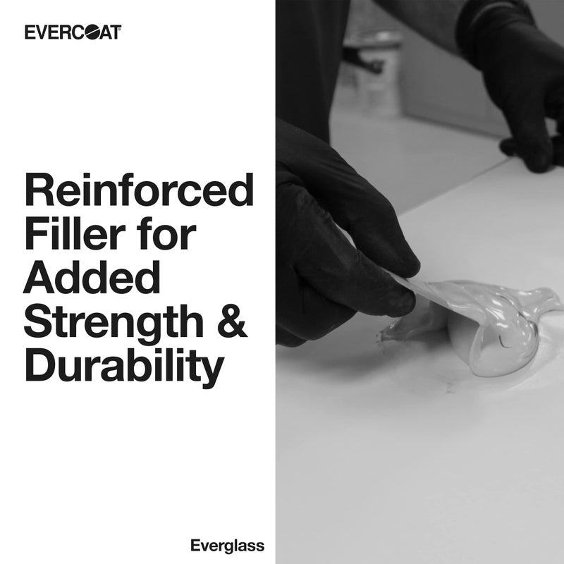 Evercoat إيفركوت إيفرغلاس حشو الألياف الزجاجية القصير المدعم - حشو مقاوم للماء - 32 أونصة سائلة - Image 2