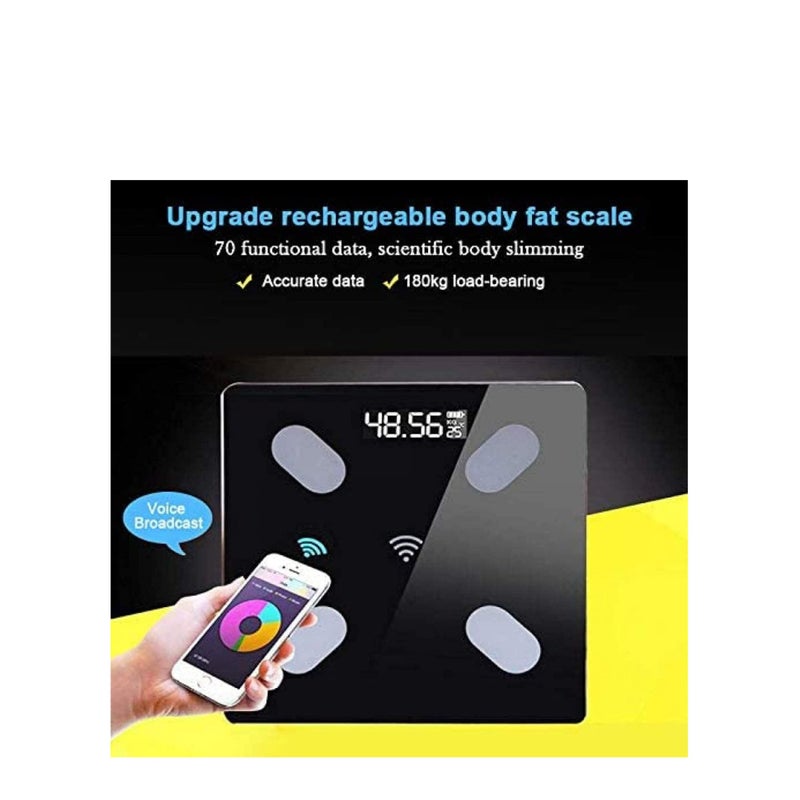 Zikra Weight Scales Smart Body Fat Body Composition Scales BMI Analyzer Bluetooth Electronic Weighing Scale, Body Composition Monitors with Smartphone App Useful Gift for Home Family - Image 4