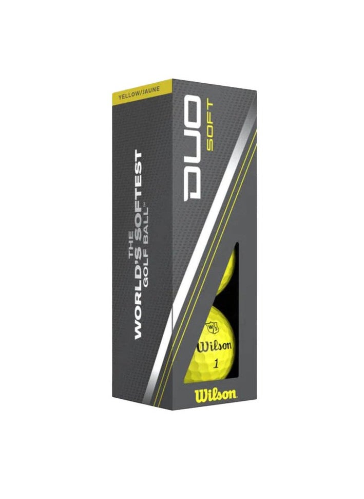 Wilson - Duo Soft Yellow Golf Balls (12-Pack) – Ultra-Soft, Low Compression Golf Balls for Maximum Distance & Control – High-Visibility for All Skill Levels - Image 1