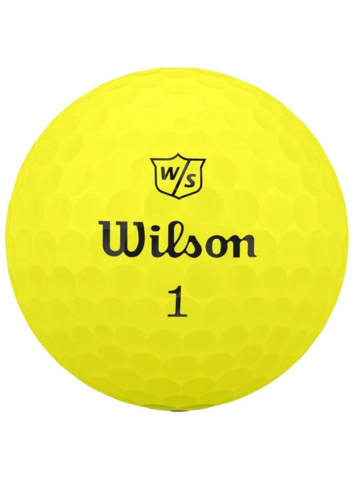 Wilson - Duo Soft Yellow Golf Balls (12-Pack) – Ultra-Soft, Low Compression Golf Balls for Maximum Distance & Control – High-Visibility for All Skill Levels - Image 1