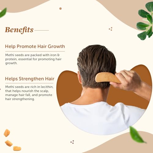 Neuherbs Methi Seeds Powder - 200g | Fenugreek Seeds Powder For Hair Hair Growth & Nourishment | 100% Pure & Natural With No Added Preservatives - Image 2