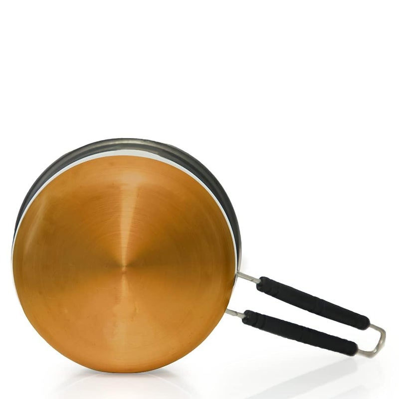 VOMI Steel Copper Bottom Tea Pan/Induction Sauce pan/Tea pan/Milk pan/Multi Purpose pan etc. Sauce Pan (Steel, Induction Bottom) (1.5 litres) - Image 4