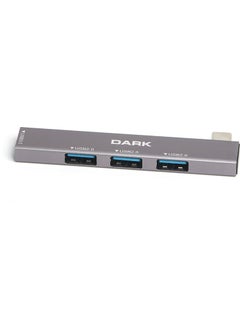Dark 4 Port USB Multiplexer Hub, Type-C To 1x Usb3.0 & 3x Usb2.0 TYPE-A(DK-AC-USB34C)  - Image 1