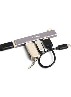 Dark 4 Port USB Multiplexer Hub, Type-C To 1x Usb3.0 & 3x Usb2.0 TYPE-A(DK-AC-USB34C)  - Image 3