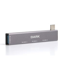 Dark 4 Port USB Multiplexer Hub, Type-C To 1x Usb3.0 & 3x Usb2.0 TYPE-A(DK-AC-USB34C)  - Image 2