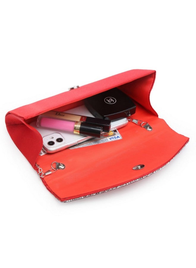 DASEIN Clutch Purses For Women Evening Bags Formal Clutches With Rhinestones For Wedding Party Prom Dressy Purse - Image 3