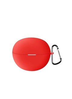 Generic Case For Realme Buds T101 Protective Silicone Case With Keychain Cover red 