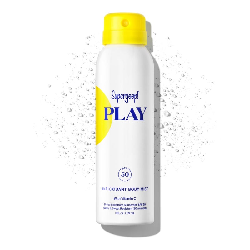 Supergoop! PLAY Antioxidant Body Mist w/Vitamin C - 3 fl oz - SPF 50 PA++++ Broad Spectrum Sunscreen - Body Spray - Great for Active Days - Image 1