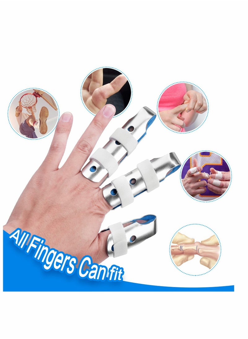 Excefore Finger Splint, 3 Size Aluminum Finger Splints, Metal Finger Support  - Image 2