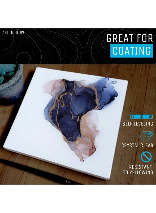 Art 'N Glow Art ‘N Glow Epoxy Resin For Clear Casting And Coating 32 Ounce Kit Perfect For Molds Crafts Tumblers Jewelry Wood Food Safe Bubble Free And Made In The Usa - Image 3
